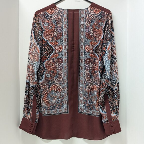 BCBGMaxazria Ali Hi Low Top in Maroon - Picture 3 of 13